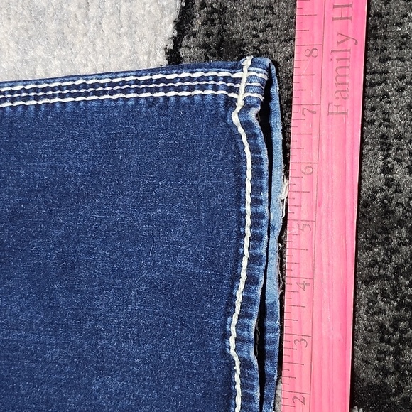 ROCK REVIVAL JANELLE EMBROIDERED RHINESTONES STUDDED BOOT-LEG DENIM JEAN - Picture 9 of 15